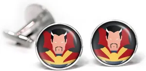Doctor Strange Cufflinks, The Avengers Jewelry, Dr Strange Tie Clip, Superhero Wedding Party and Groomsmen Gift Geek