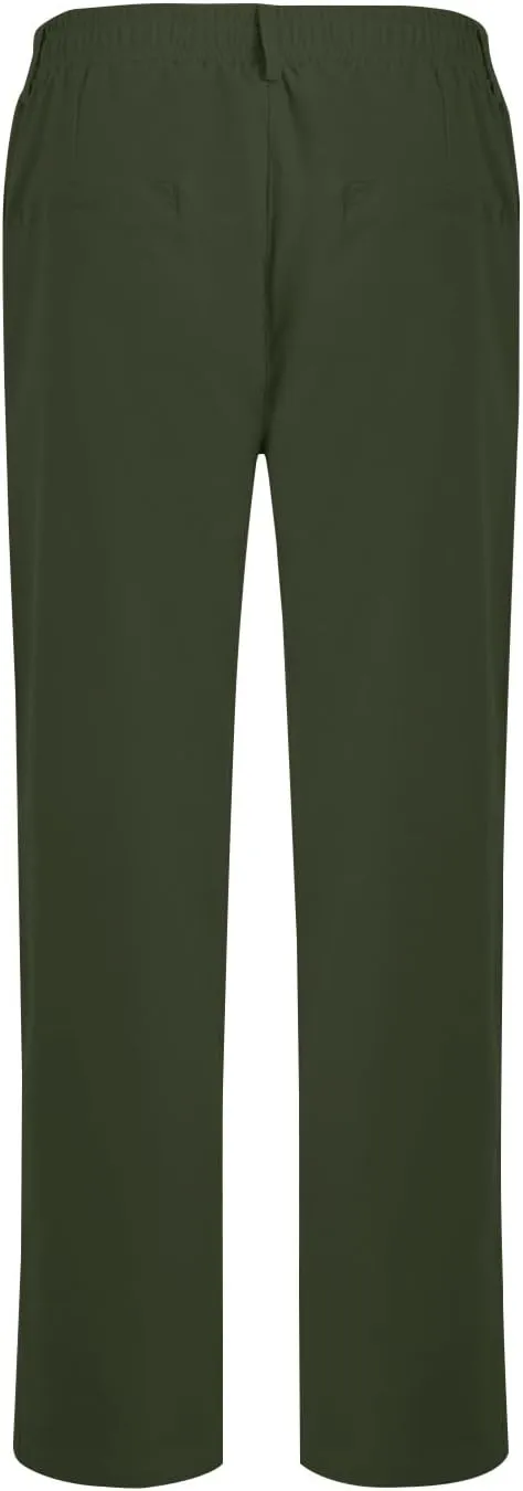 Dress Pants for Men Business Casual Straight Leg Work Pants Relaxed Fit Travel Outdoor Pants with Pockets