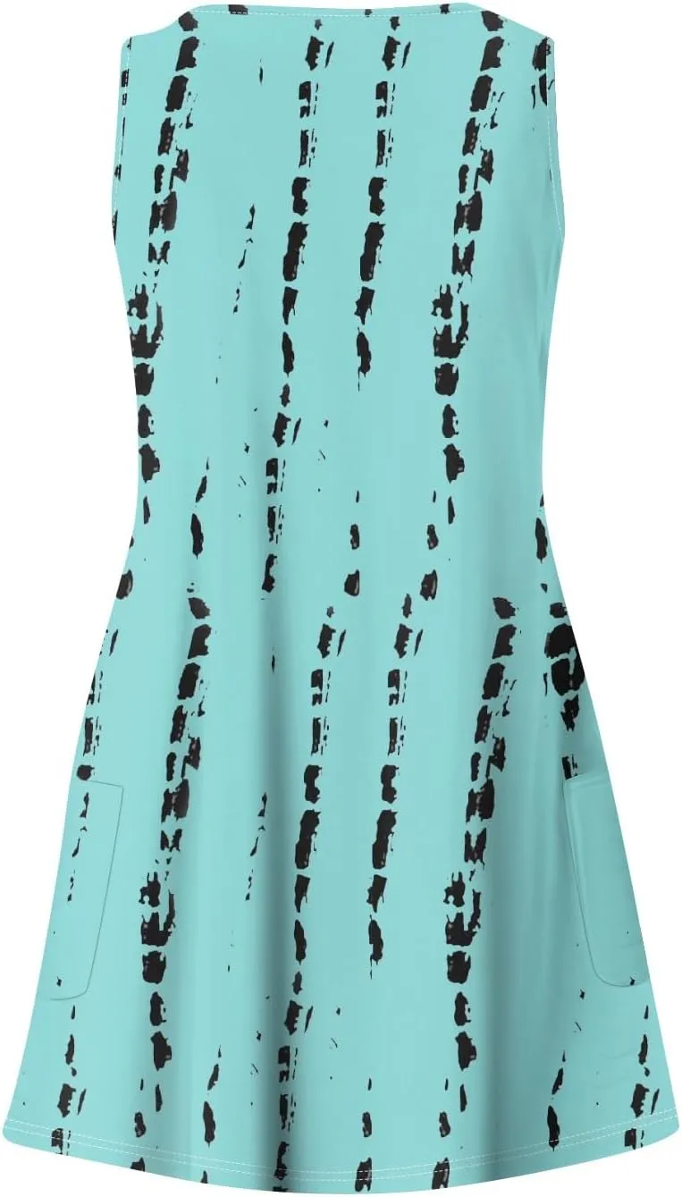 Dresses Women Casual Loose Fit Midi Dresses for Women Sleeveless Loose Flowy Dresses Women Elegant Summer Cute