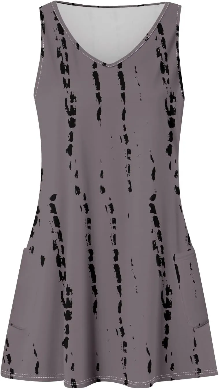 Dresses Women Casual Loose Fit Midi Dresses for Women Sleeveless Loose Flowy Dresses Women Elegant Summer Cute