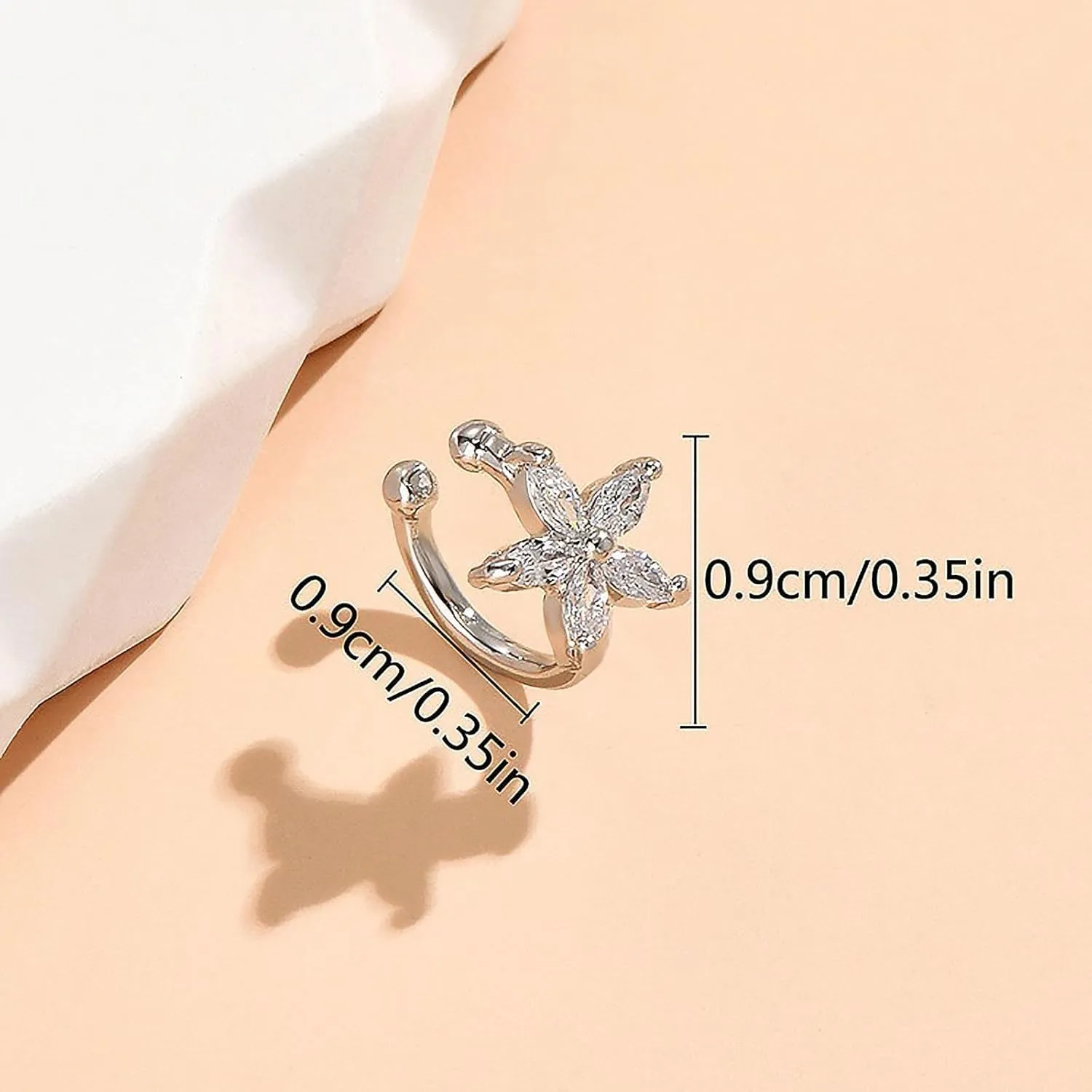 Ear Cuff Earrings for Women Non Piercing Faux Earring Cuff Rose Gold Earring Cuffs Non Pierced Lightweight Hypoallergenic Cartilage Earrings Fake Earrings Dainty Jewelry Gift