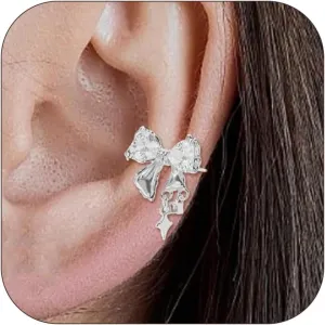 Ear Cuff Earrings for Women Rhinestone Ear Cuffs Non Piercing Cartilage Cuff Earrings Set Jewelry for Women