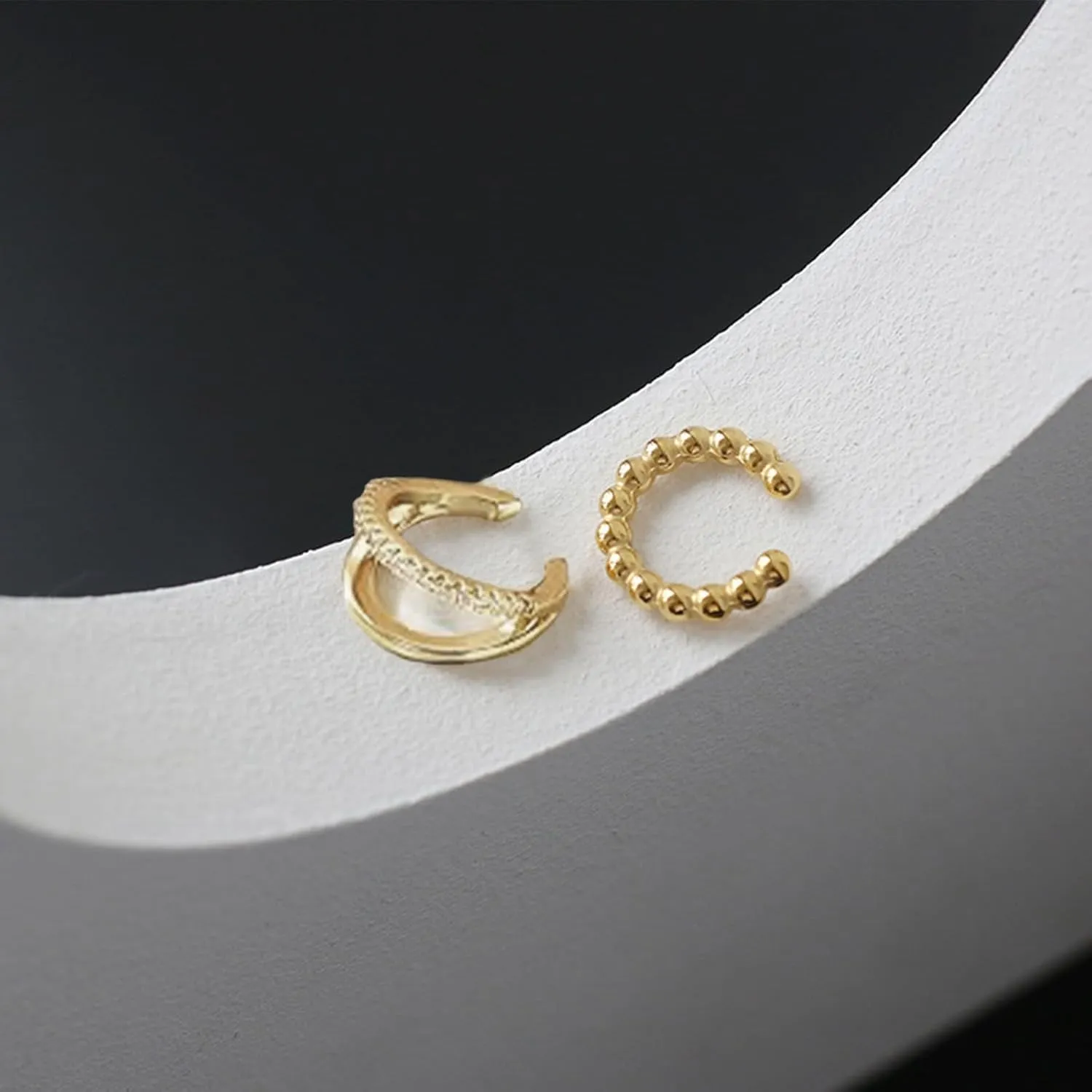 Ear Cuffs Non Piercing Dainty Gold Ear Cuff Earrings for Women Trendy Stuff Gold Earrings Non Pierced Clip on Cartilage Earring Set Stacks Jewelry Gifts