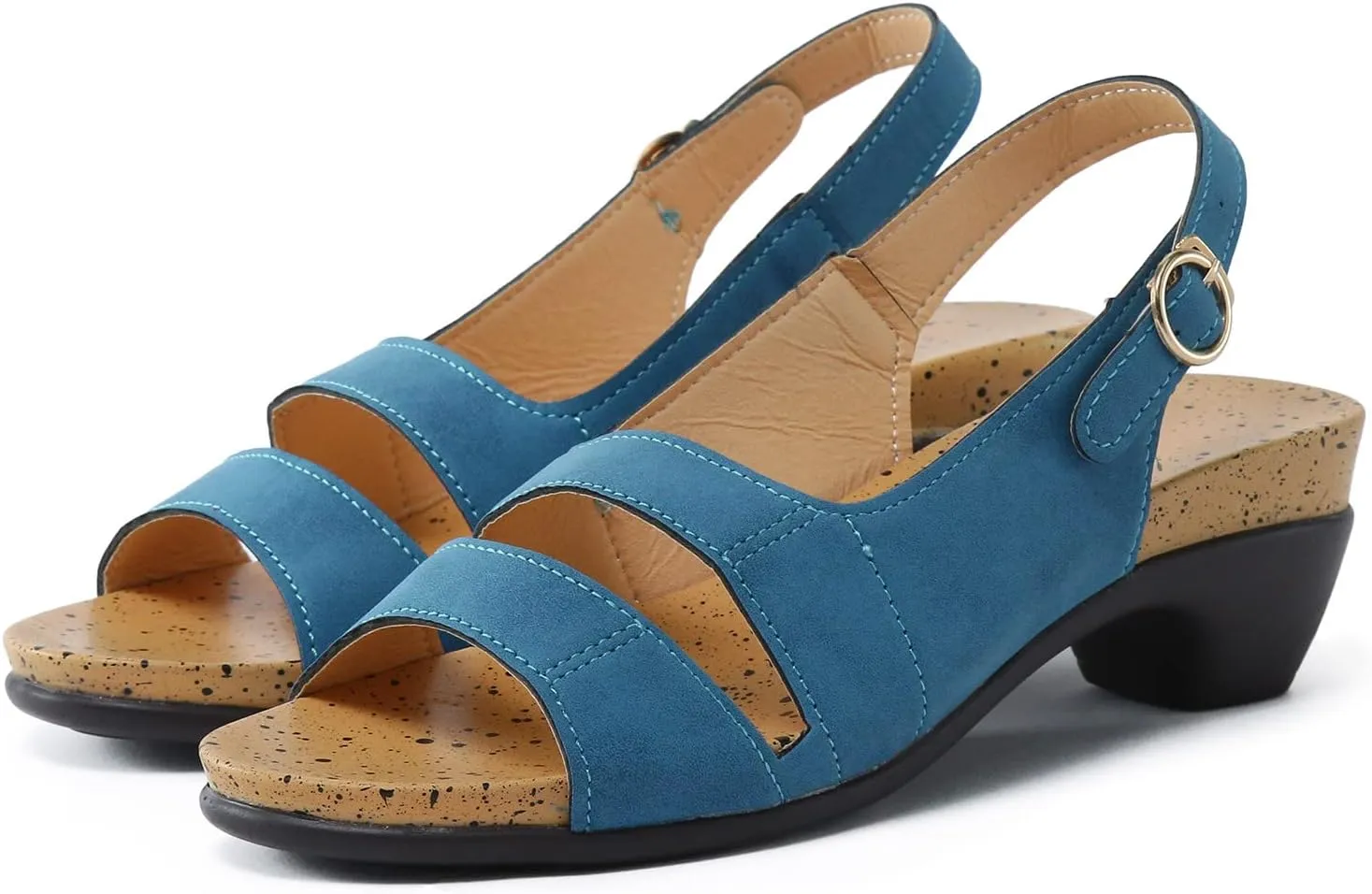 Eduavar Sandals for Women Casual Summer, Women's Ultra-Comfy Wedge Sandals Premium Orthopedic Open Toe Sandals