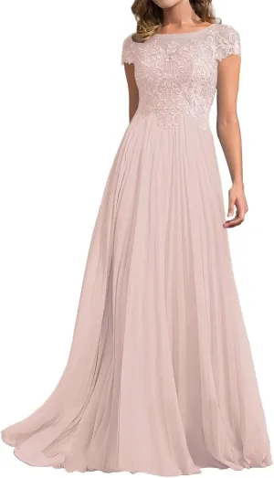 Elegant Mother of The Bride Dresses Long for Mothers Wedding Guest Formal Appliques Gown HD280