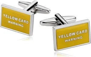Expensive Cufflinks for Men, Cufflinks for Men Yellow Yellow Stainless Steel Yellow Red Card for Man Business Wedding
