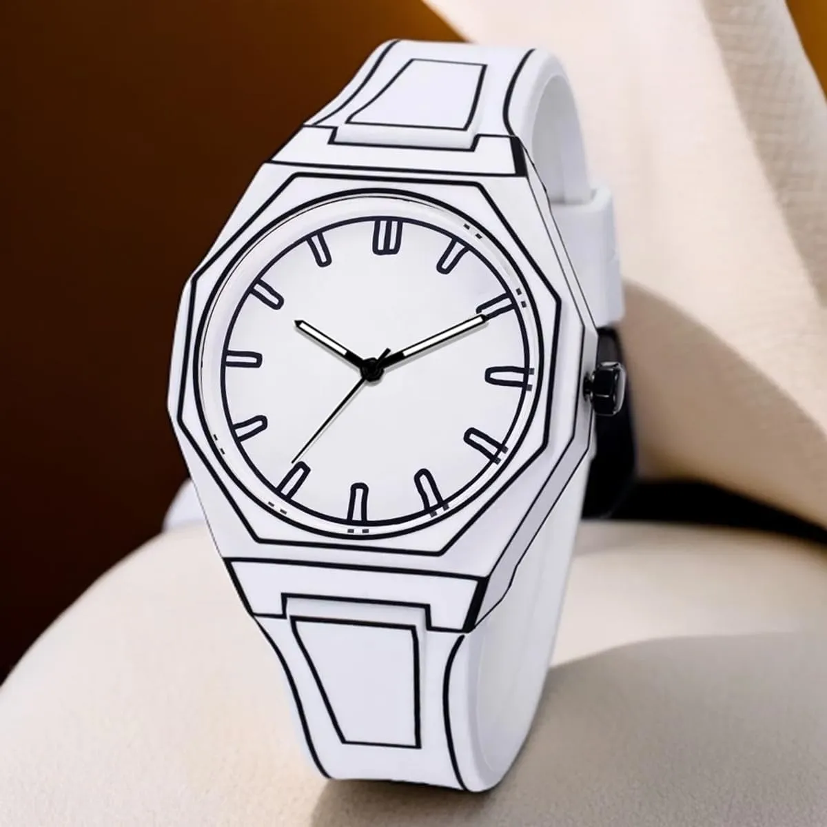FANMIS Men's Anime-Inspired Fashion Sketch Wristwatch Minimalist Creative Wormhole Design Stylish and Durable Timepiece for Men's Sports Watch