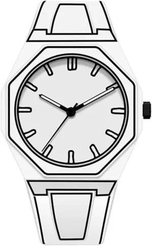 FANMIS Men's Anime-Inspired Fashion Sketch Wristwatch Minimalist Creative Wormhole Design Stylish and Durable Timepiece for Men's Sports Watch