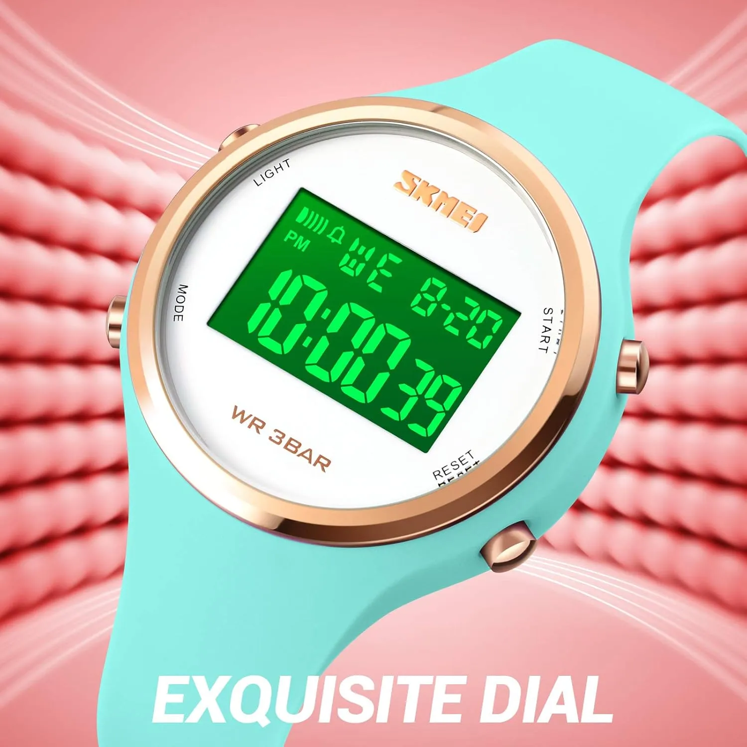 FANMIS Unisex Outdoor Sport Jelly Watch Simple Casual Analog Watches 3ATM Waterproof Minimalism Watches for Young Women Silicone Strap