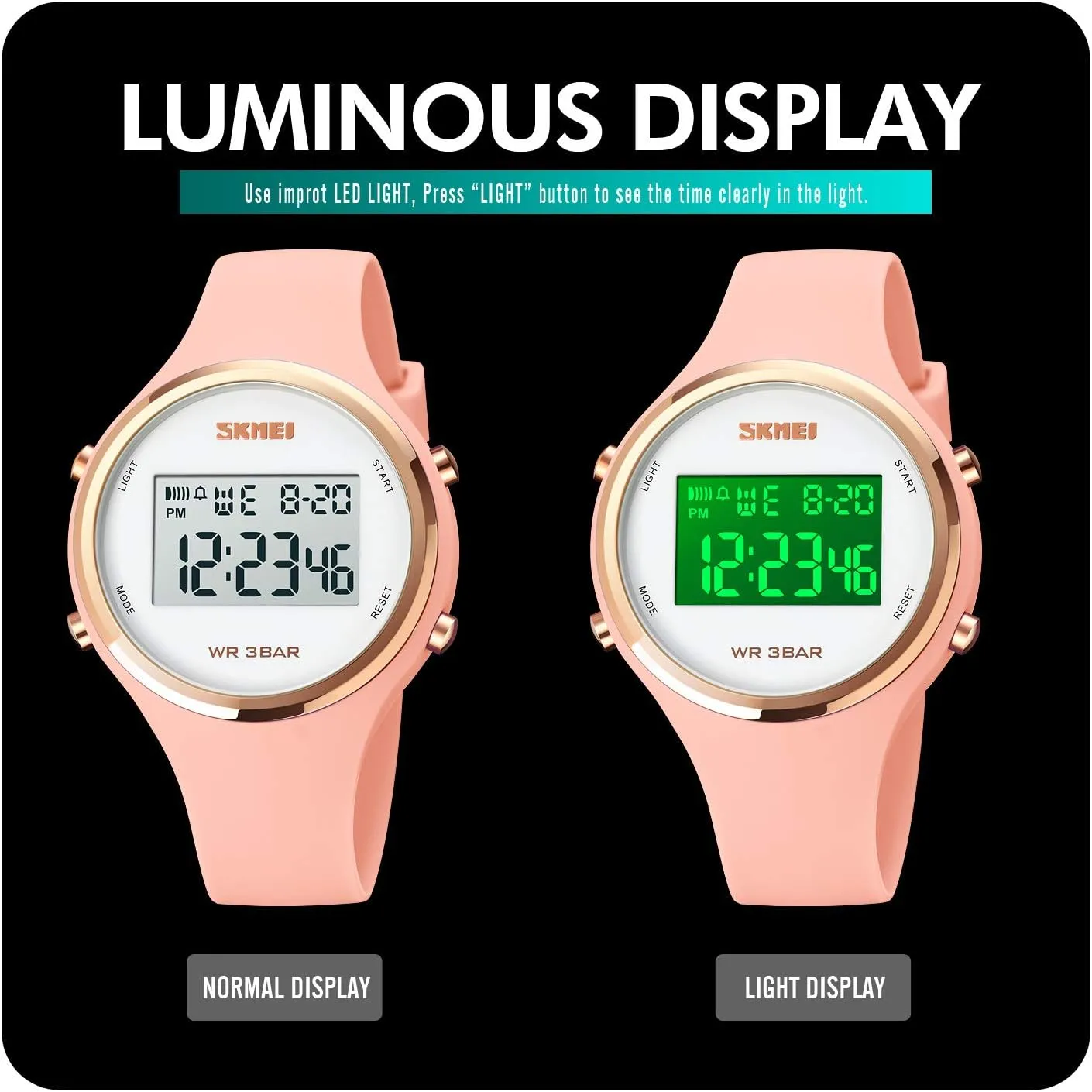FANMIS Unisex Outdoor Sport Jelly Watch Simple Casual Analog Watches 3ATM Waterproof Minimalism Watches for Young Women Silicone Strap
