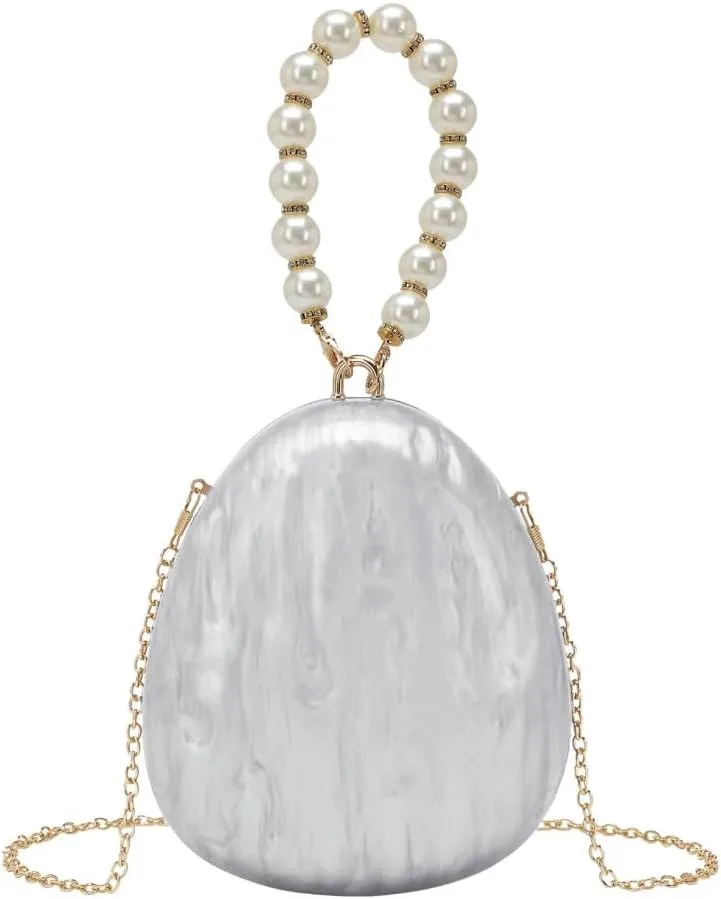 Fashion Shoulder Bag with Chain Strap Evening Bag for Women Acrylic Handbag for Party Occasion and Celebrations