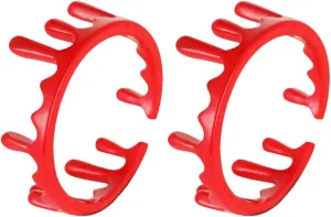 FAVOMOTO Red Dripping Ring: Gothic Statement Jewelry, Adjustable Stainless Steel Fashion Ring for Women - Unique Design