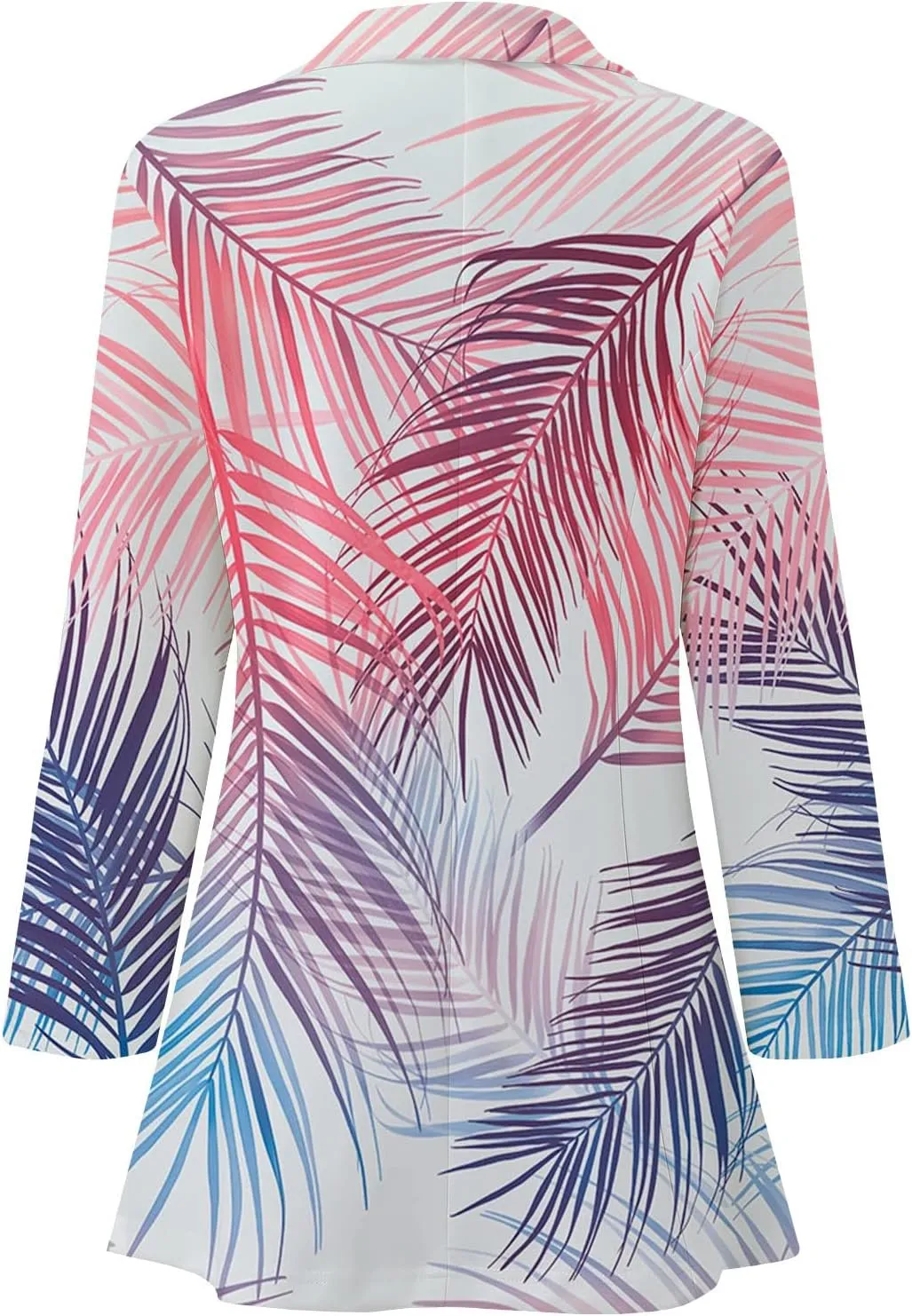 Floral Blazers for Women Long Sleeve Trendy Casual Open Front Printed Dressy Fitted Suit Jackets