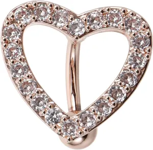 FRCOLOR Fashionable Heart Dangle Navel Piercing Jewelry Assorted Belly Button Ring for Halloween Body Art