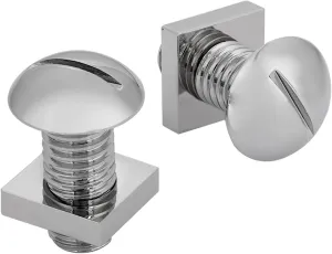 Functional Silver Nut and Bolt Cufflinks For Men With Gift Box