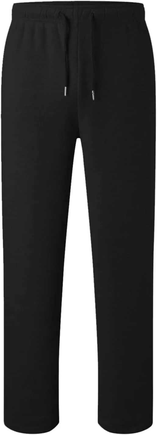 FZVYD Men's Sweatpants Athletic Lounge Pants Elastic Waist Drawstring Casual Joggers Relaxed Tapered Trousers with Pockets