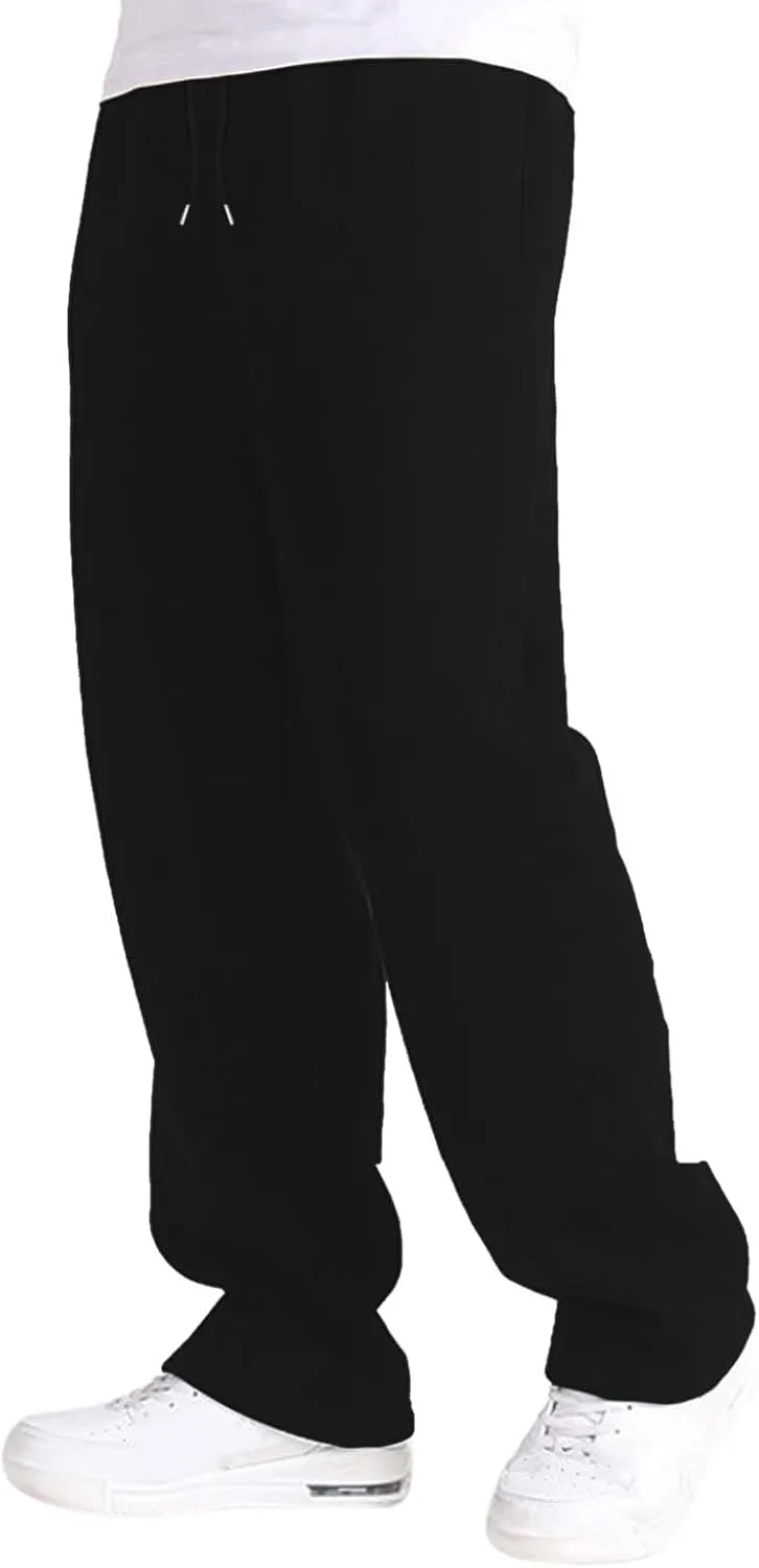 FZVYD Men's Sweatpants Athletic Lounge Pants Elastic Waist Drawstring Casual Joggers Relaxed Tapered Trousers with Pockets