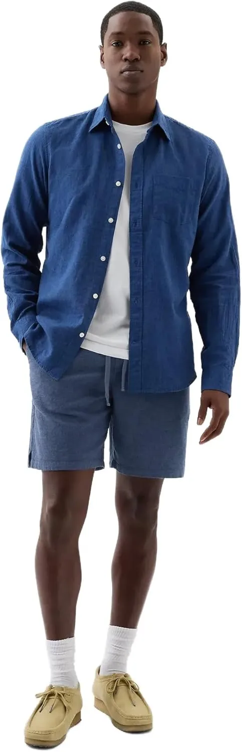 GAP Men's 8" Easy Linen Shorts
