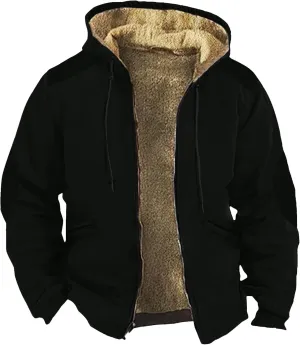 GOFULY Mens Jackets Winter Sherpa With Hood Heavyweight Coats Fuzzy Fleece Full Zip Graphic Hoodies Fall Clothes Trendy