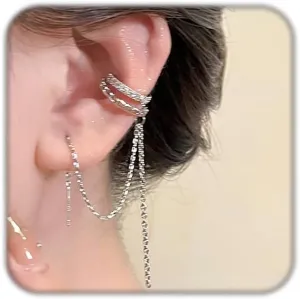 Gold Ear Cuff Earrings For Women Non Piercing Fake Earrings Sets Adjustable Clip On Wrap Earrings