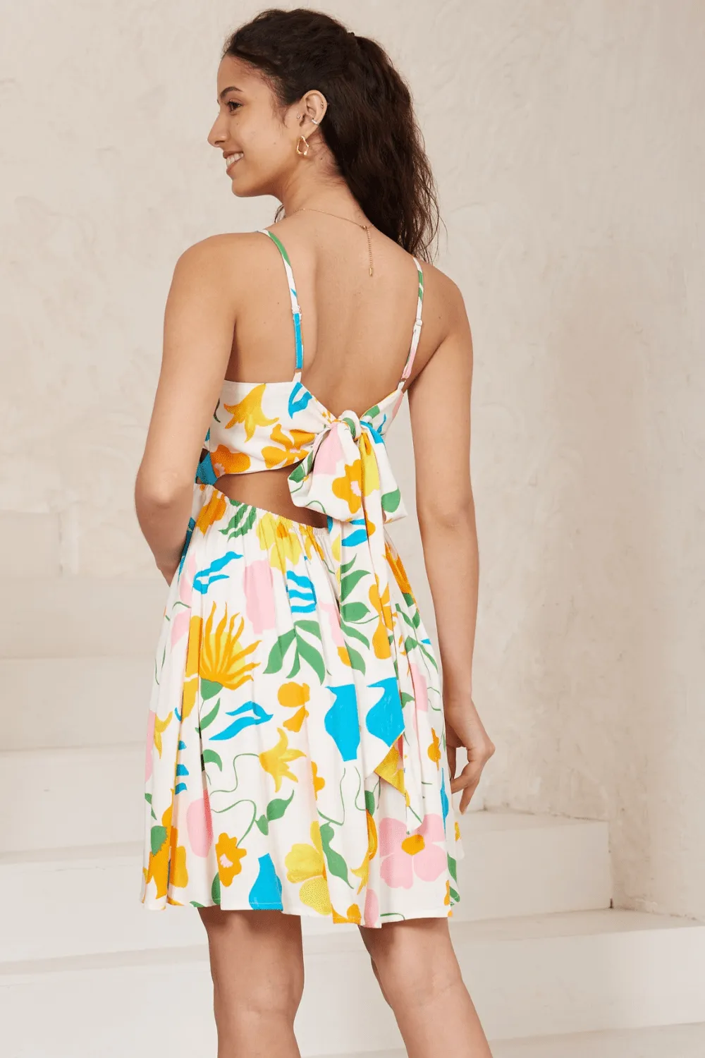 Harmony Ric Rac Mini Dress - Sunshine