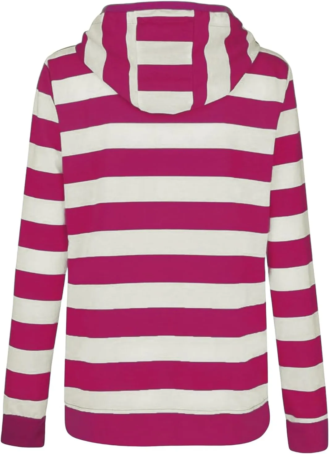 Hoodies for Womens Oversized Striped Hooded Sweatshirt Full Zip Classic Drawstring Jackets Casual Coat Tops Pockets