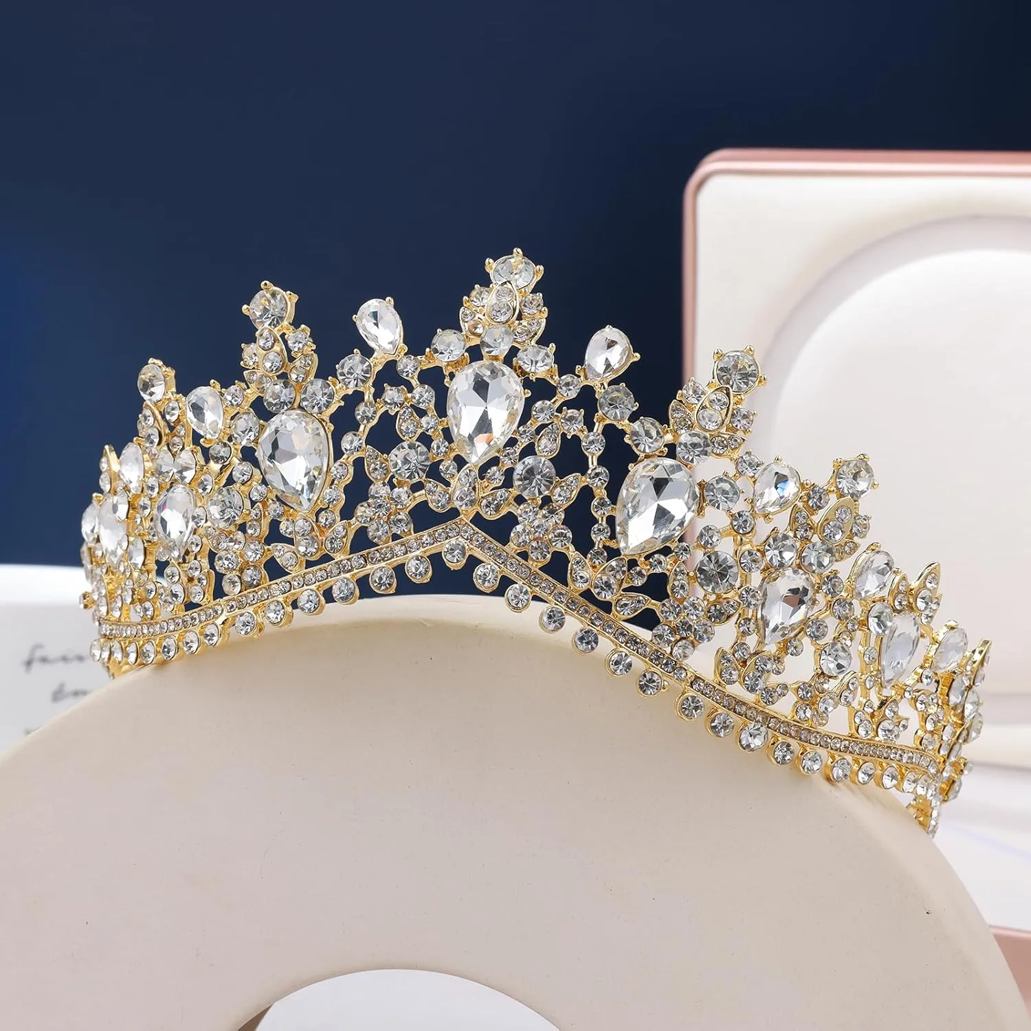 Kamirola Tiaras and Crowns for Women,Tiaras Earrings Necklace, Crystal Bridal Jewelry Set, Costume Party Halloween Prom Pageant Jewelry for Women (TR22)