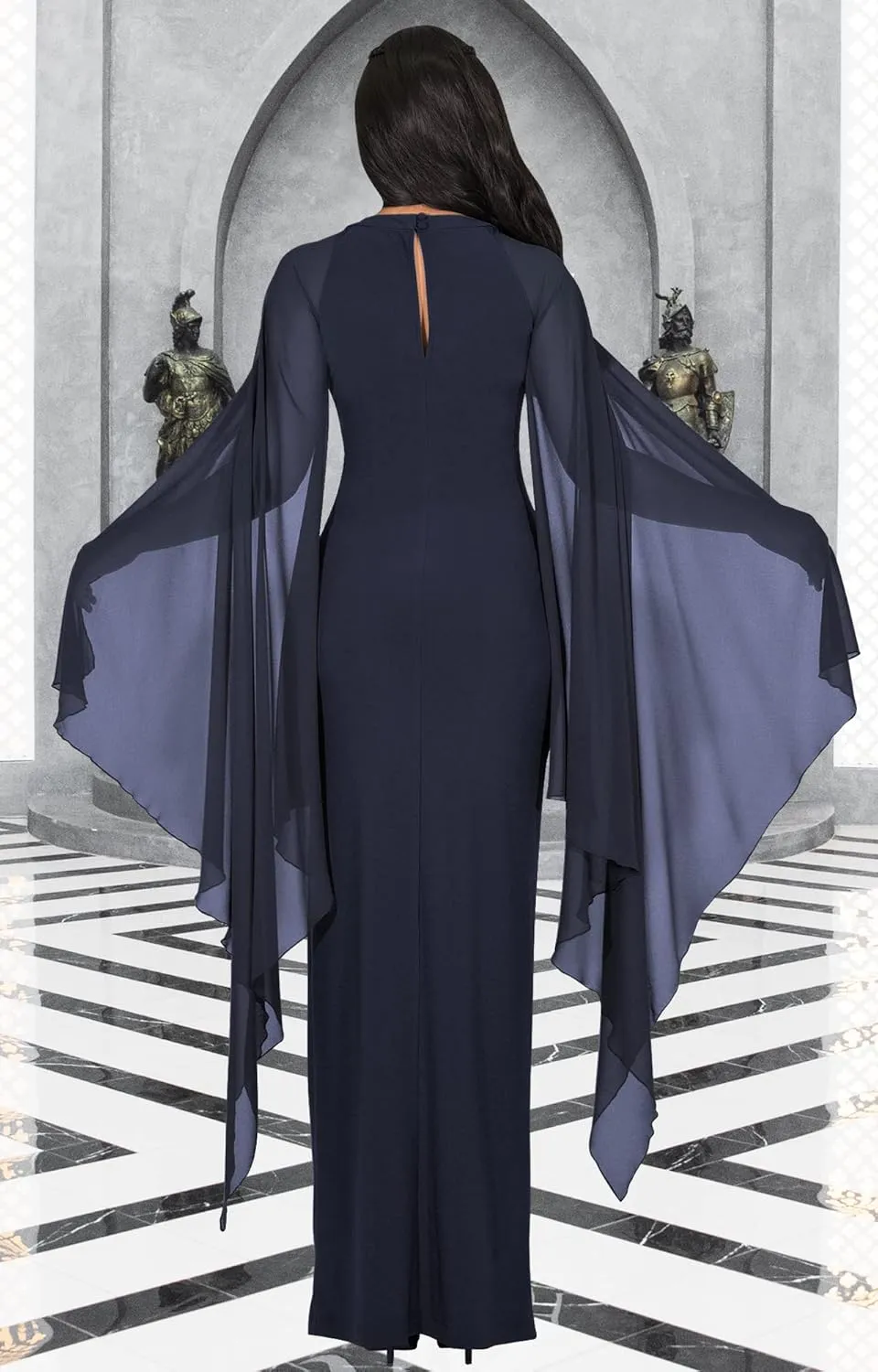 KOH KOH Womens Flowy Cocktail Party Elegant Formal Floor Length Maxi Dress Gown