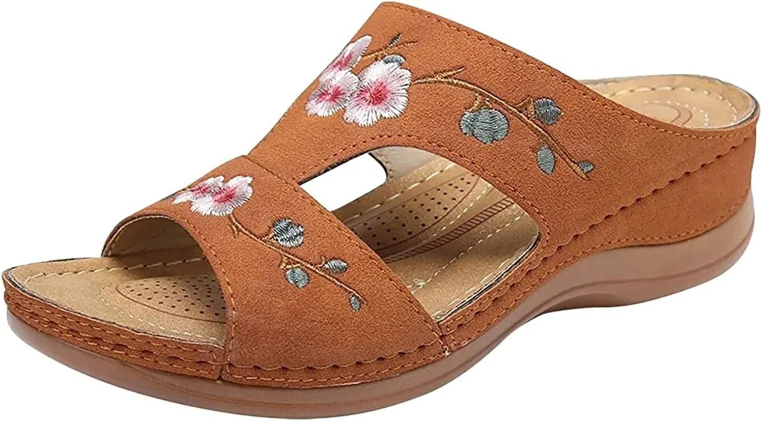 Ladmiple Womens Sandals With Arch Support Dressy Orthotic Slides Comfortable Orthopedic Walking Flip Flops Beach Summer Shoes