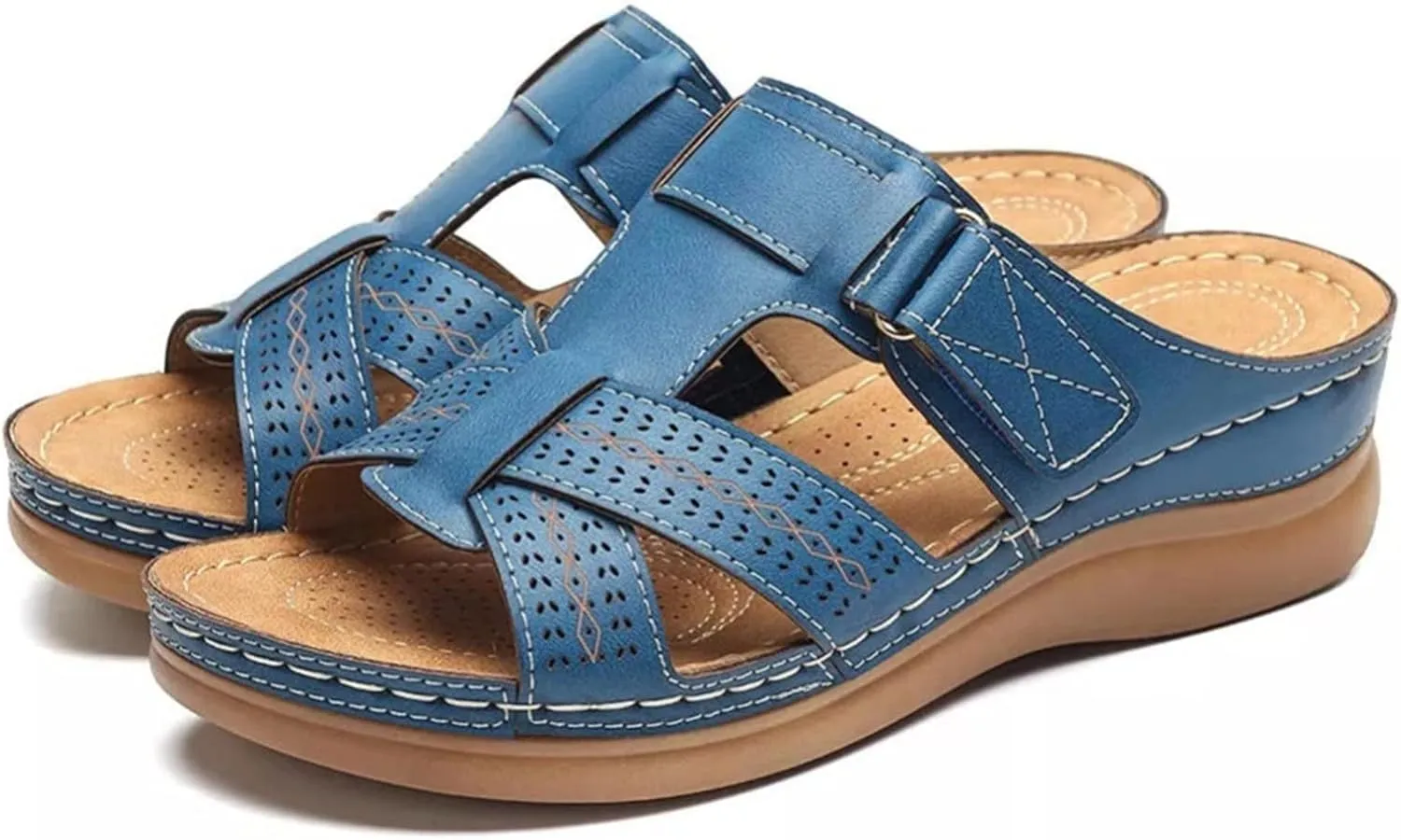 Ladmiple Womens Sandals With Arch Support Plantar Fasciitis Comfortable Orthotic Flip Flops Dressy Summer Orthopedic Slides