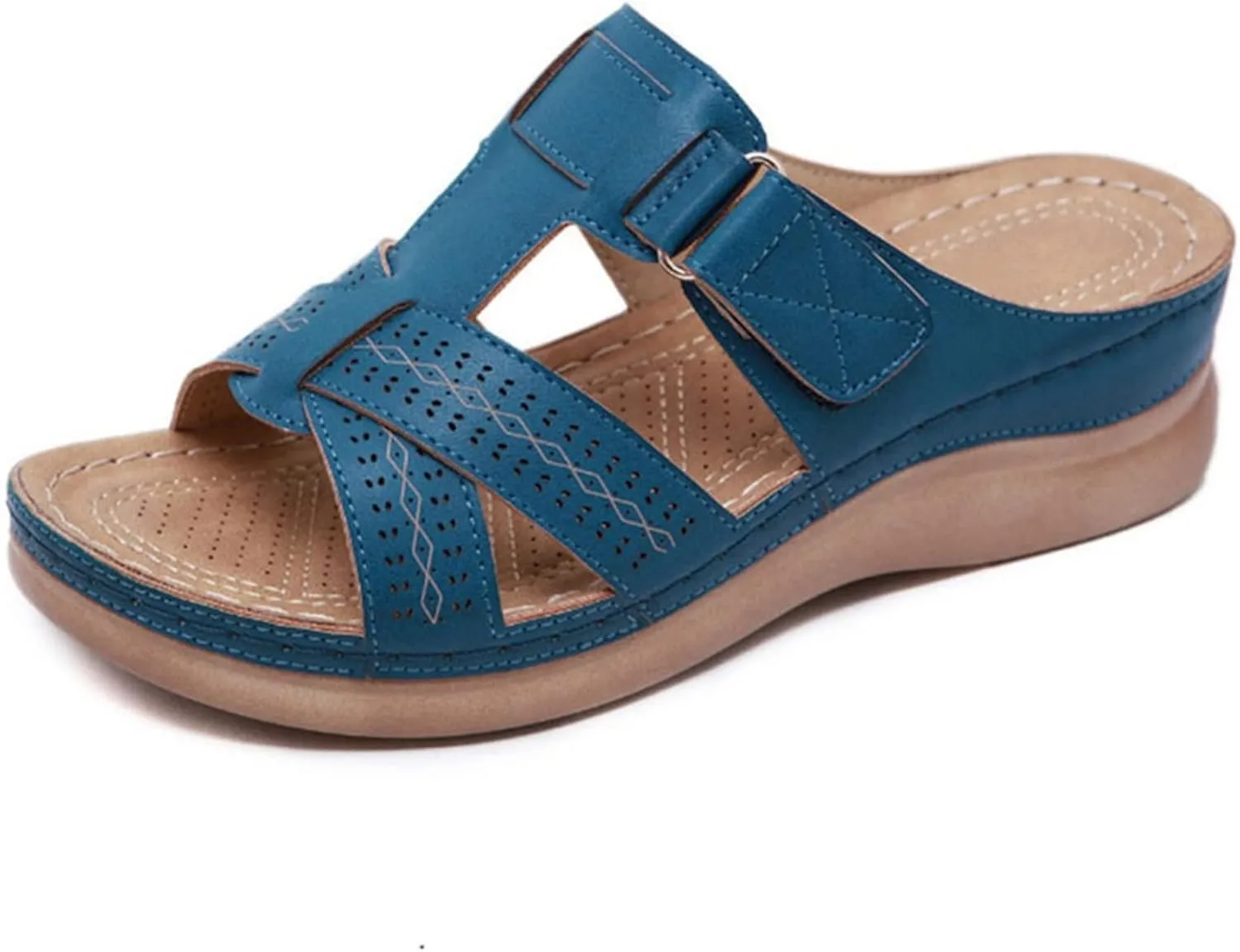 Ladmiple Womens Sandals With Arch Support Plantar Fasciitis Comfortable Orthotic Flip Flops Dressy Summer Orthopedic Slides