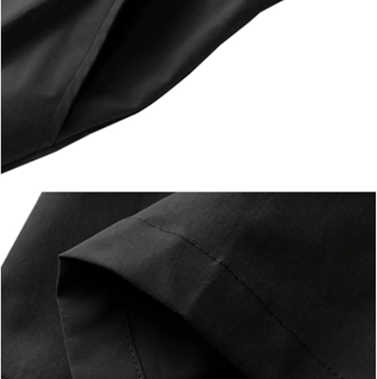 Linen Palazzo Pants for Women with Pocket Buttons Elastic Waist Pleated Straight Leg Stretchy Pants Office Trousers