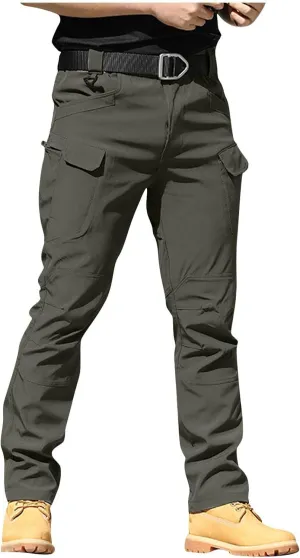 Men Cargo Pants Construction Stretch Pants for Men Multi Pockets Stylish Carpenter Pants Relaxed Fit Tall Trousers