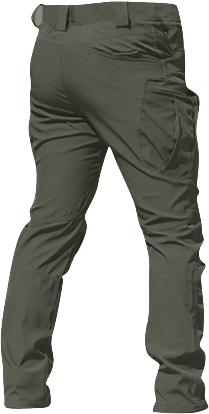 Men Cargo Pants Construction Stretch Pants for Men Multi Pockets Stylish Carpenter Pants Relaxed Fit Tall Trousers