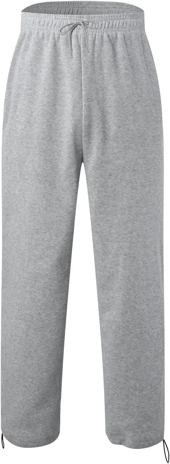 Men's Casual Cargo Relaxed Pants, Sports Fitness Pants, Elastic Drawstring Waist Lightweight Chino Pants for Man