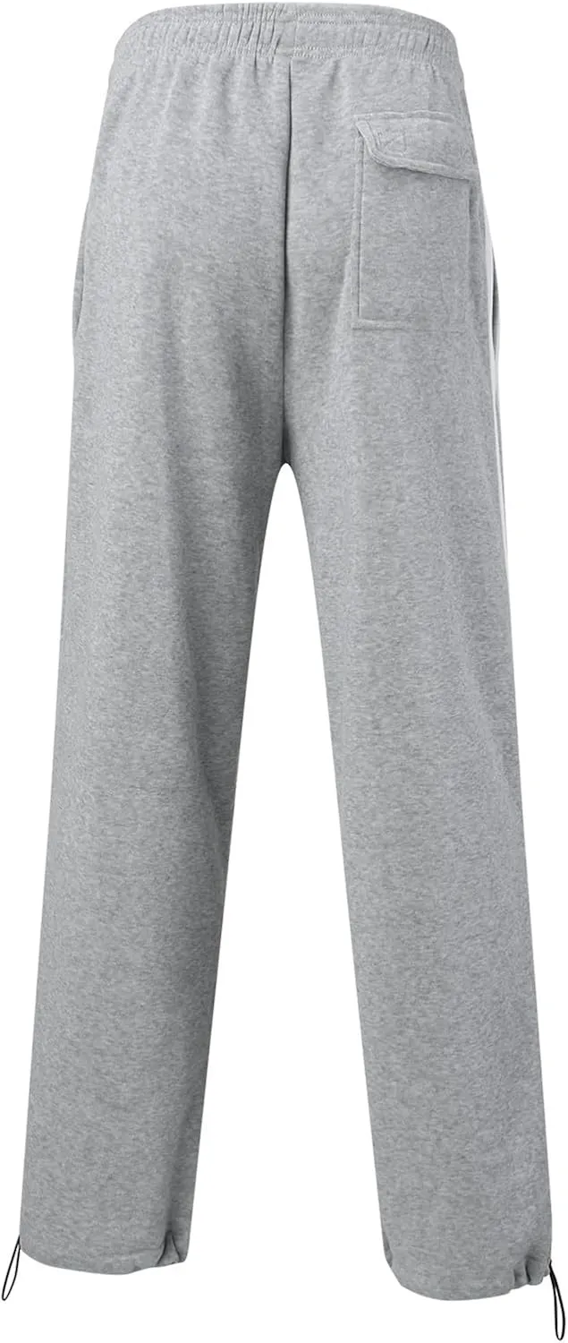 Men's Casual Cargo Relaxed Pants, Sports Fitness Pants, Elastic Drawstring Waist Lightweight Chino Pants for Man