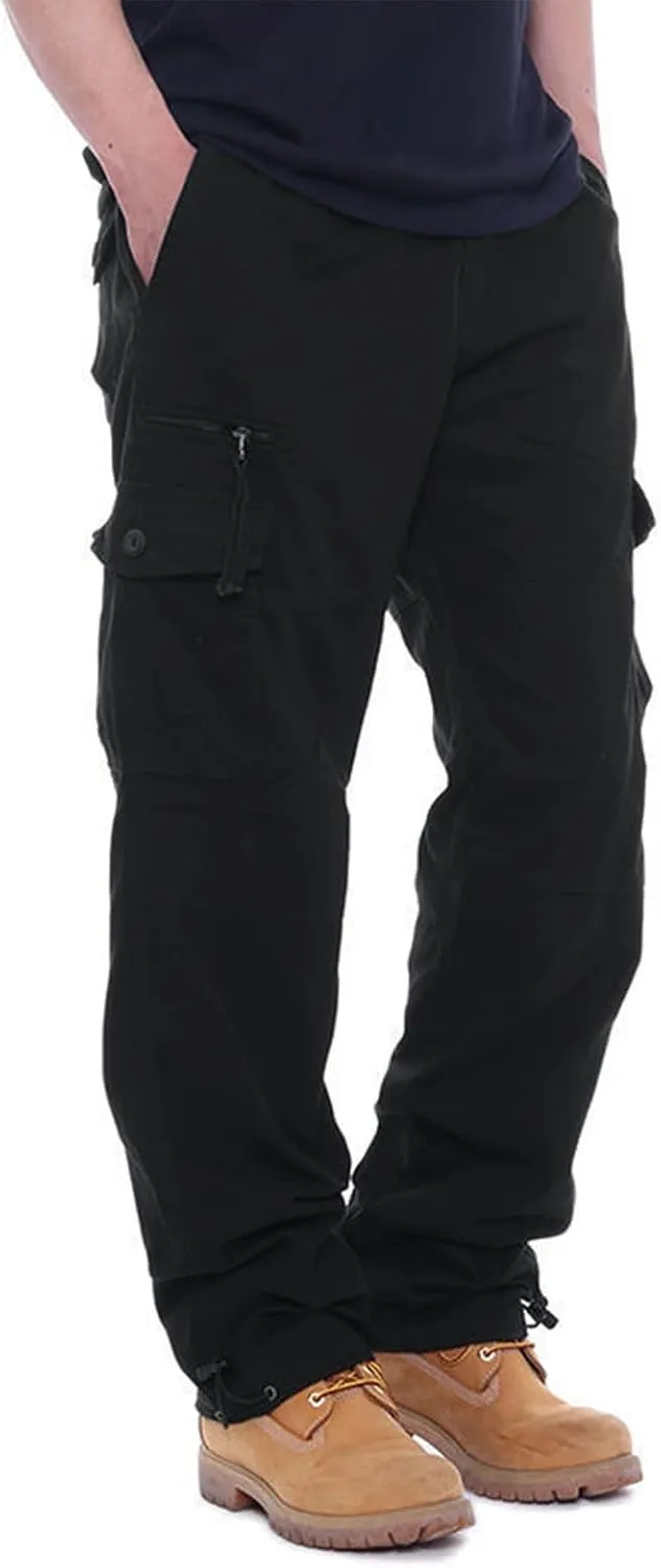Mens Khaki Pants Relaxed Stretch Big and Tall Mens Sweatpants with Pockets Hiking Pants Match Pants Casual Slim Fit