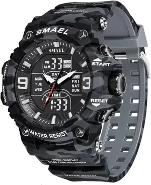 Men's Watches Outdoor Sports Military Digital Watch Waterproof LED Date Alarm Wrist Watches for Men