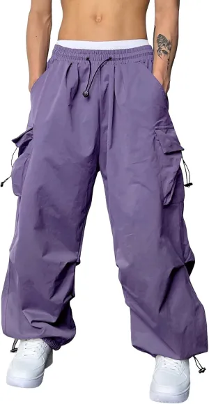 Men's Work Pants Loose Big Wide Leg Trousers Side Pockets 4 Pockets Casual Sports Trousers Sweatpants for Men