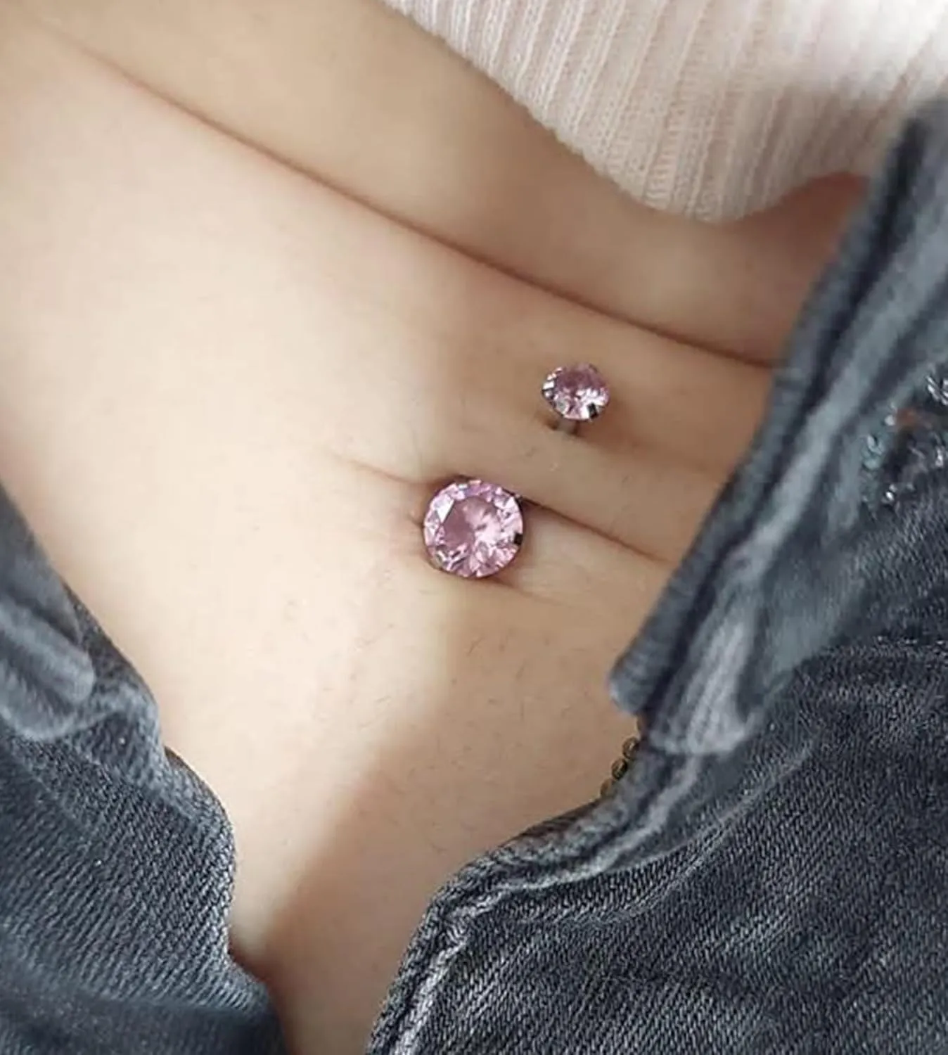 MODRSA Belly Button Ring Belly Rings Surgical Steel Belly Button Ring Hypoallergenic Clicker Belly Button Ring Navel Rings for Women