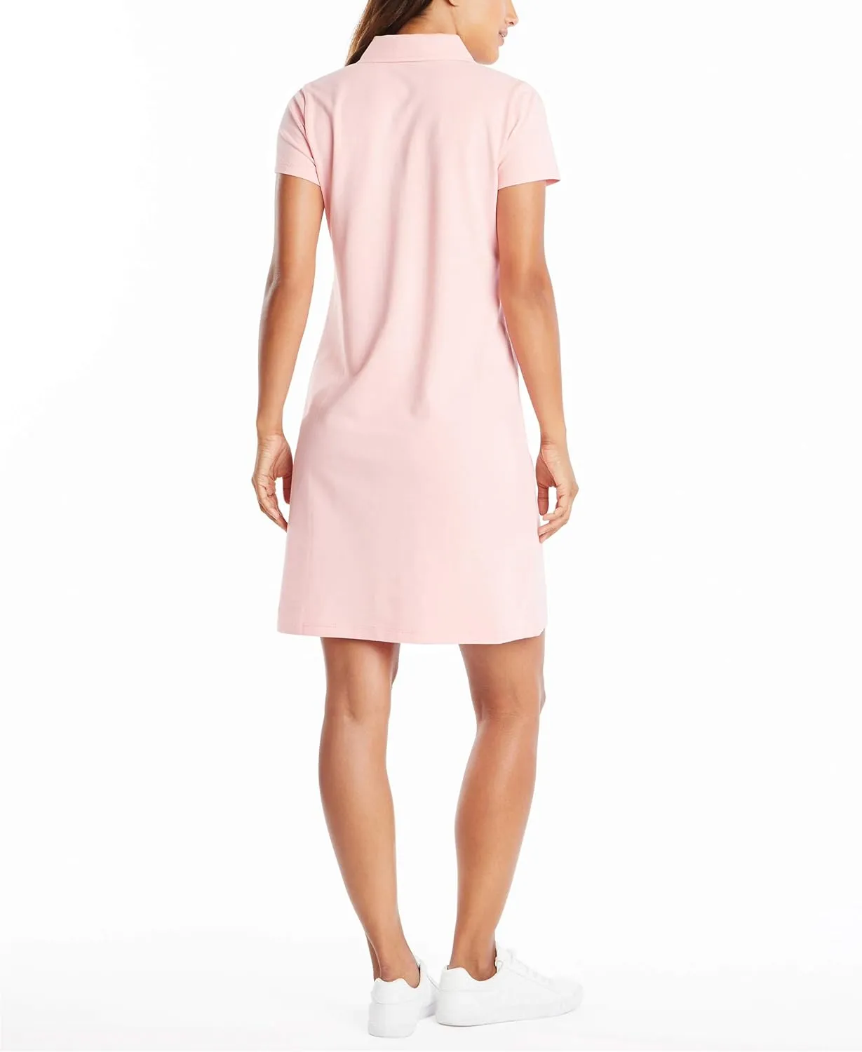 Nautica Women's Easy Classic Short Sleeve Stretch Cotton Polo Dress