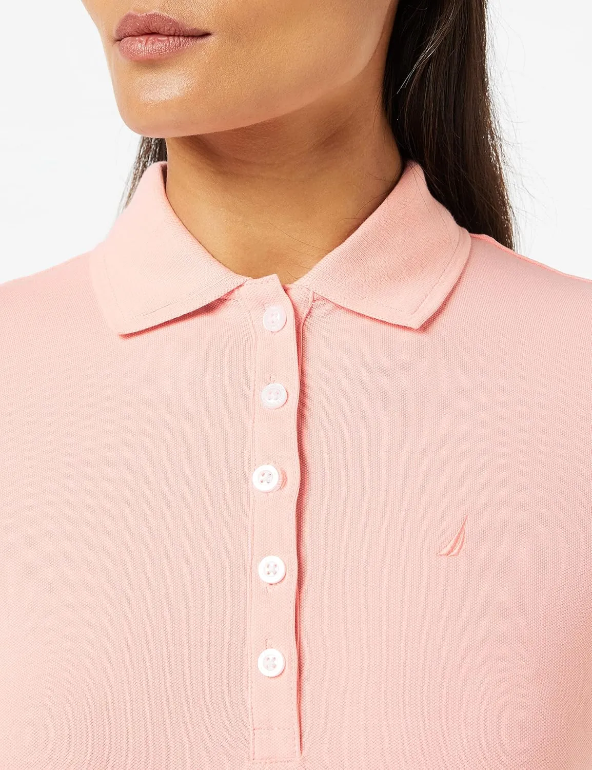 Nautica Women's Easy Classic Short Sleeve Stretch Cotton Polo Dress