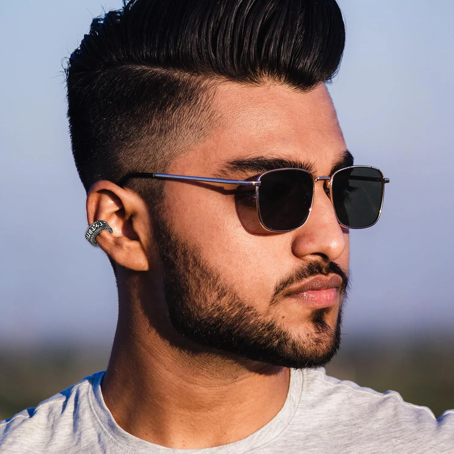 OIDEA Snake Ear Cuff Earrings: Silver Gothic Clip On Cartilage Earring Stainless Steel Fake Earrings No Piercing Hoop Huggie Earrings Jewelry Gifts for Women and Men