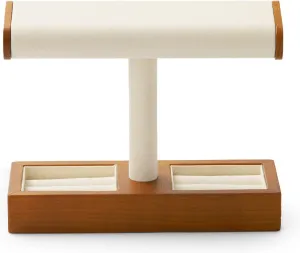 Oirlv Solid Wood Watch Display Stand T-bar Watch Stand for Men and Women Jewelry Accessory Organizer for Store and Home(SM19201)