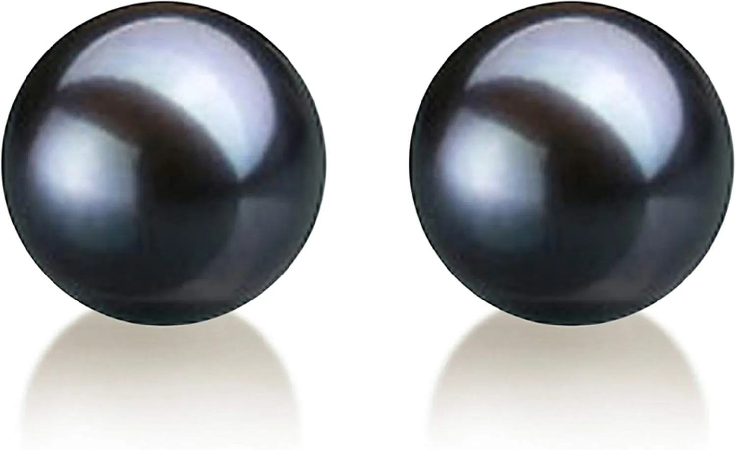 Pair of Japanese Akoya Loose Cultured Pearls AAAA Graded Black Color 5-10mm Half Drilled for Jewelry Making Rings, Pendants, Earrings Add On Beads ??Orien Jewelry