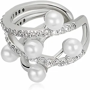 Pearl Ear Cuff Non Piercing Ear Cuff CZ Earrings for Women Non Pierced Clip on Cartilage Jewelry for Gifts