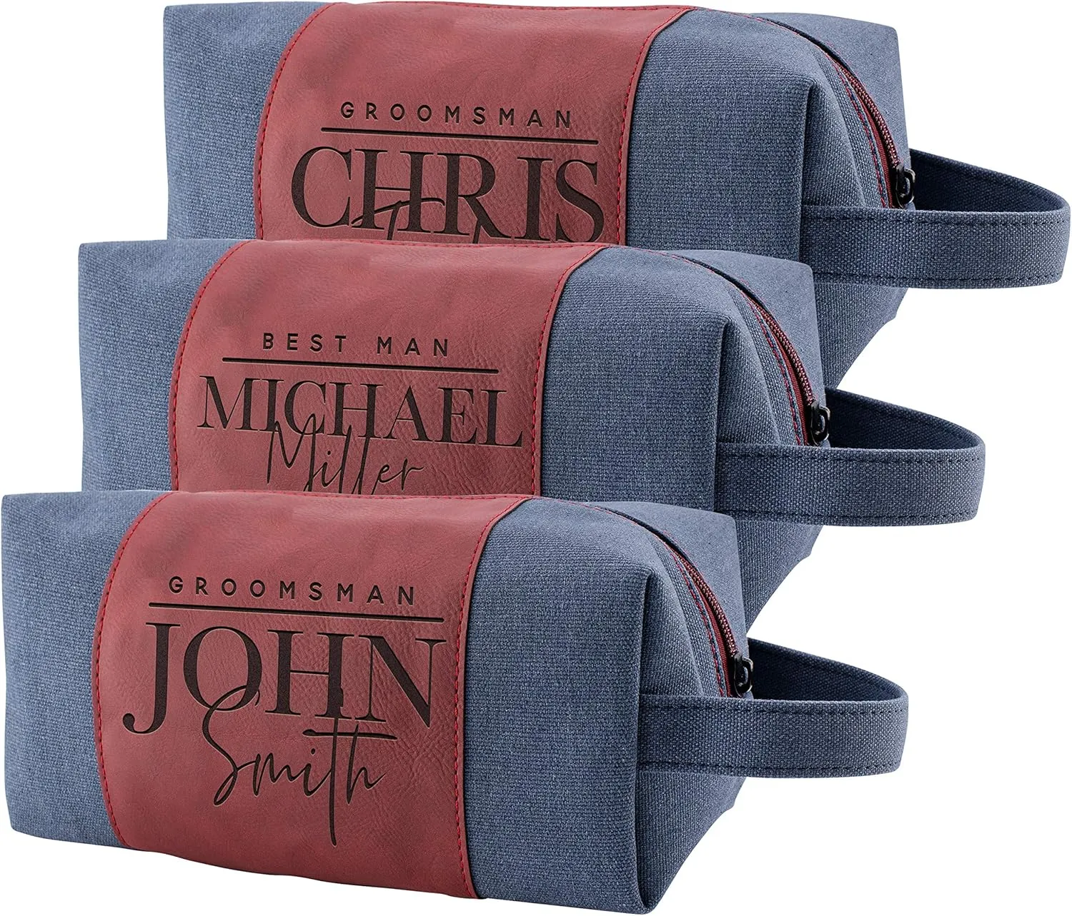 Personalized Groomsmen Gifts, Custom Men Toiletry Bags - Groomsman Gifts for Wedding
