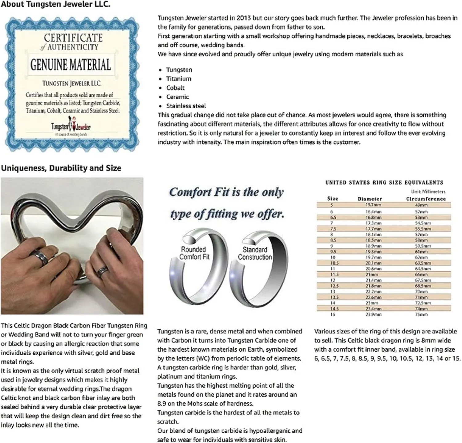Personalized Laser Engraving Ring for Men and Ring for Women Tungsten Band Rings 6mm High Polished Yellow Gold IP Plated Center Wedding Band Ring Ideal Rings for Couples