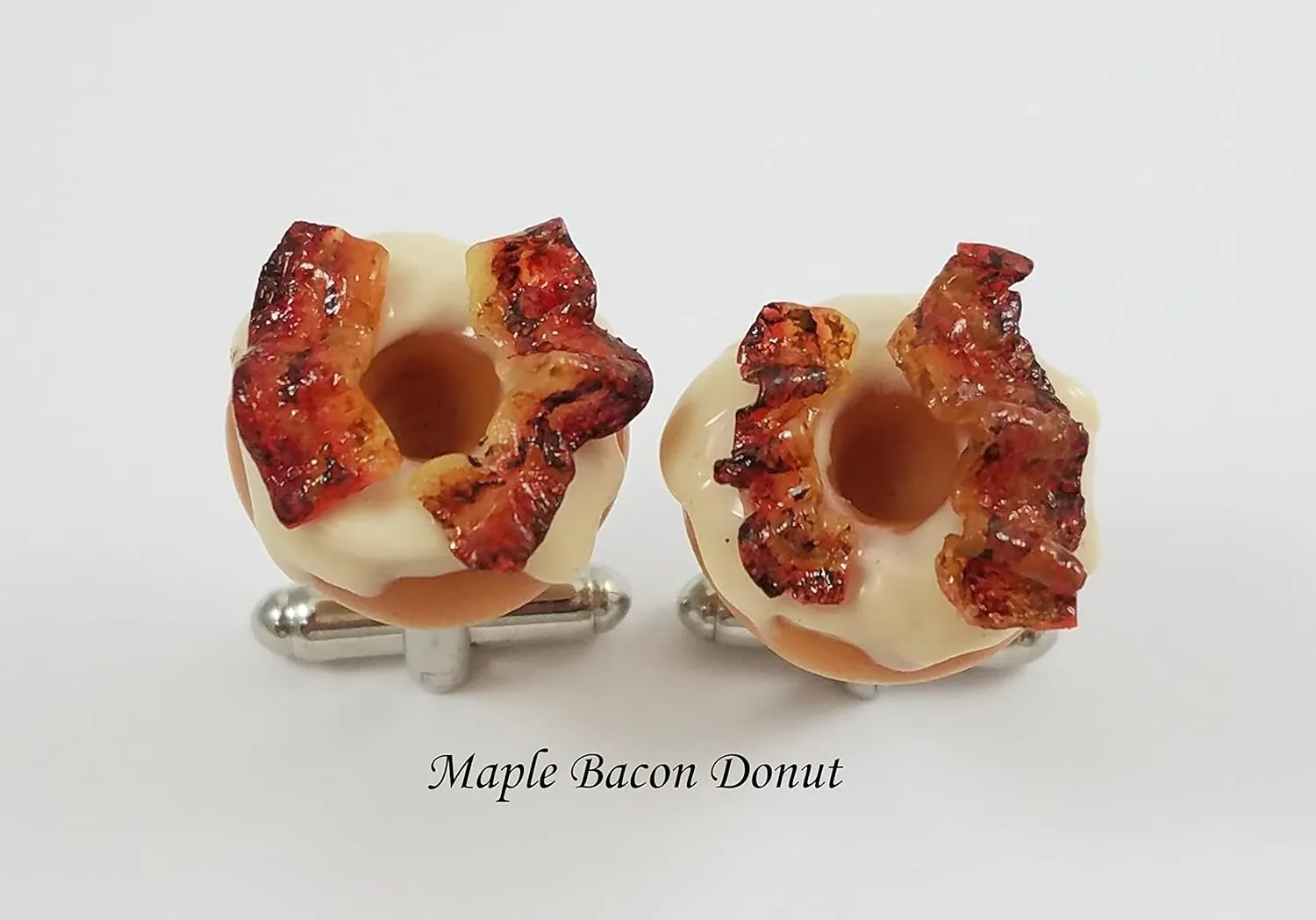 Pink Strawberry Donut Cufflinks - Customize Your Own Flavor (Cufflinks, Pink Strawberry, Standard)