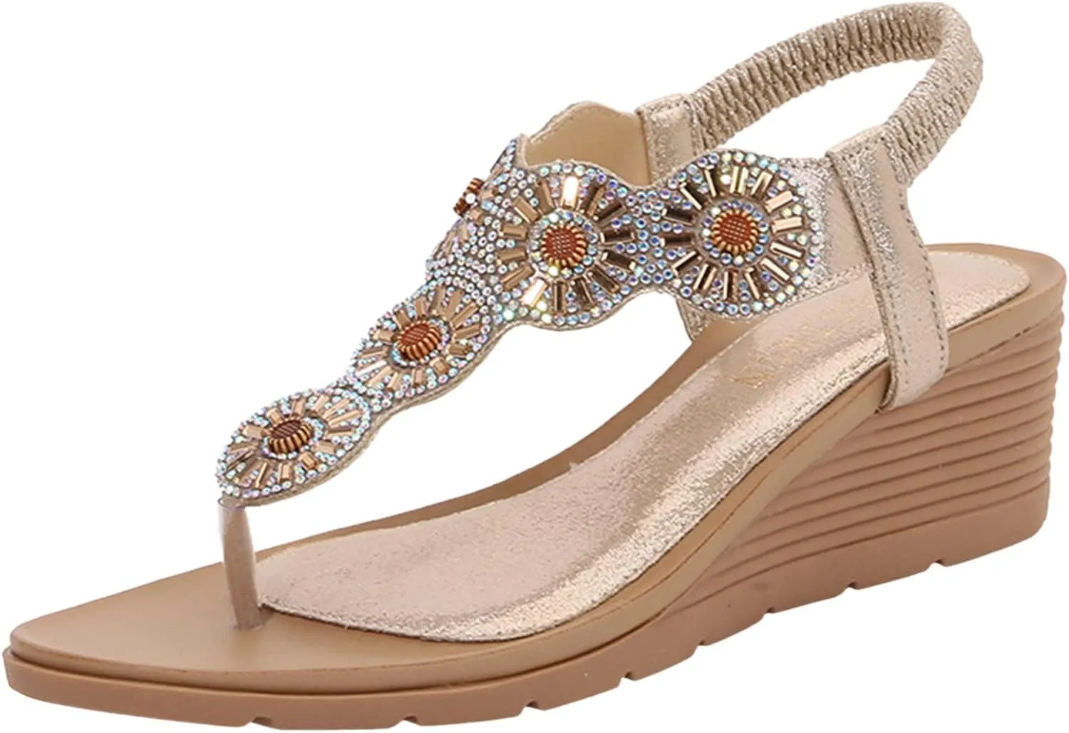 Platform Sandals Women Slip On Shoes Cross Strap Comfortable Chunky Heel Breathable Sandals Open Toe Summer Dressy Boho Style Footwear Orthopedic Sandal Beach Dressy Flip Flops for Wide Toe Spring
